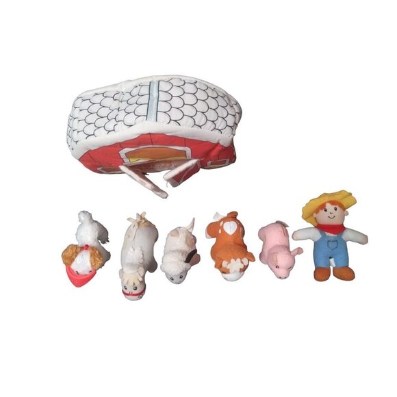 2005 Fisher Price Little People Set Story Book and Farm Animals with Barn Carryi - Picture 5 of 14